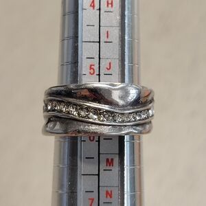 Brighton Crystal Lighthearted Chanel Wave Ring 5.5